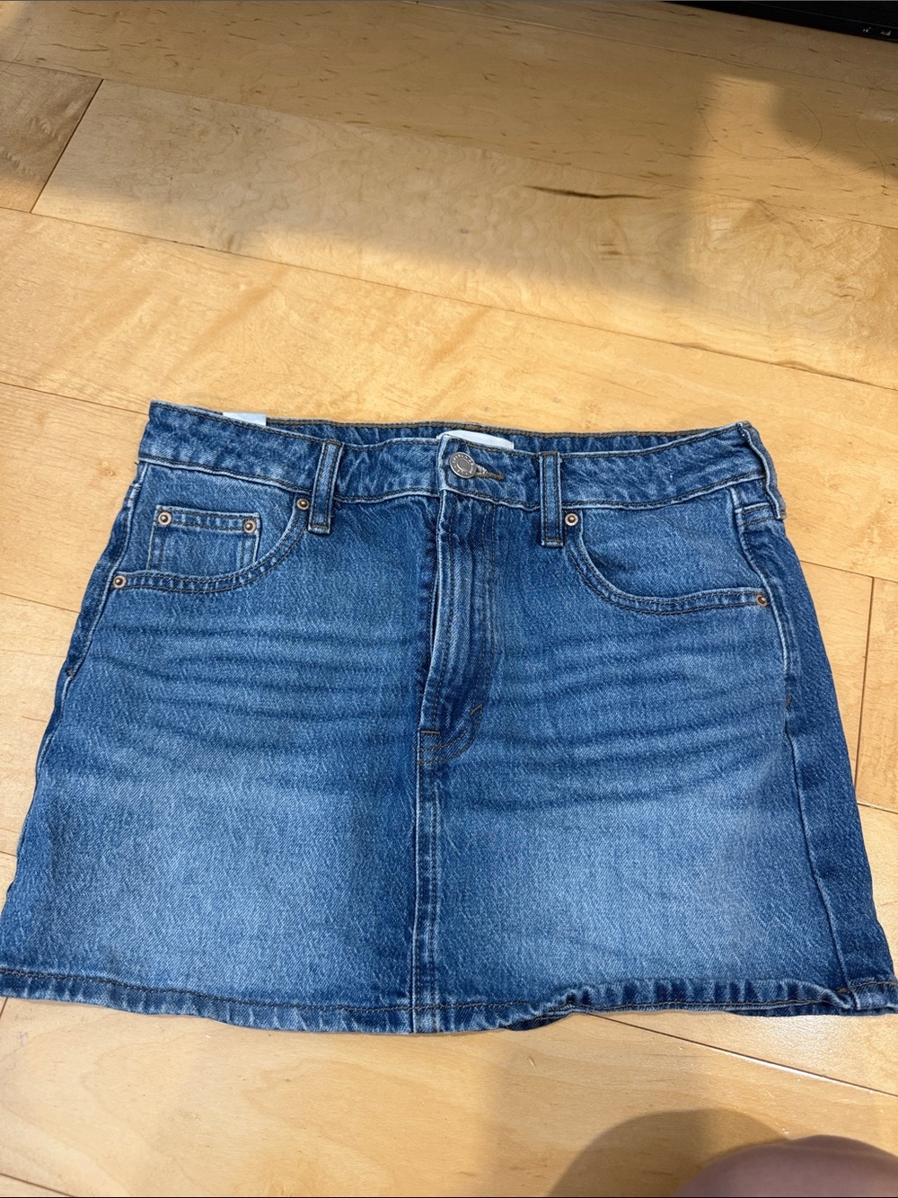 PACSUN Classic Blue Denim Mini Skirt